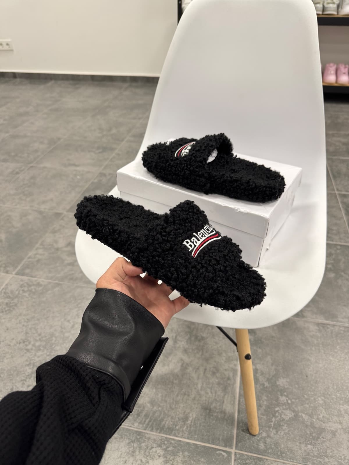 Balenciaga Furry Open Mule — 2