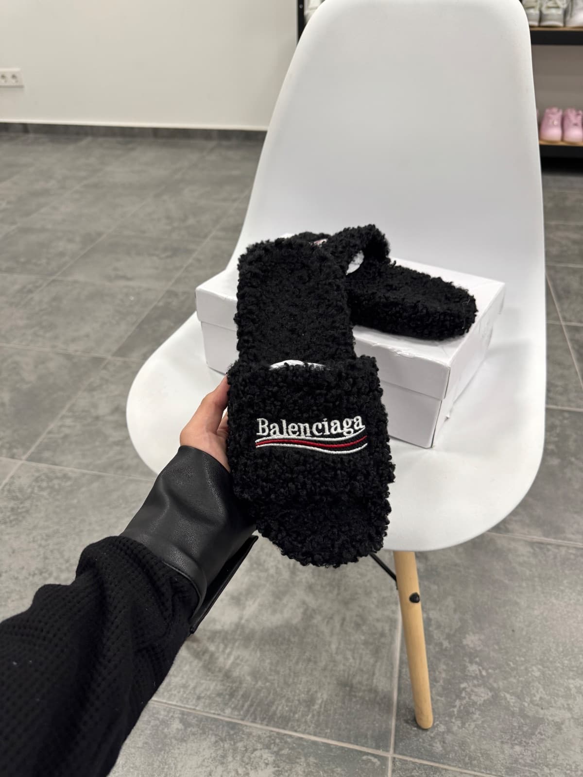 Balenciaga Furry Open Mule — 3