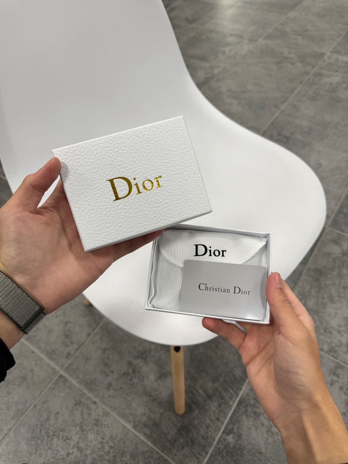 Dior Oblique Card Holder Navy Blue — 2
