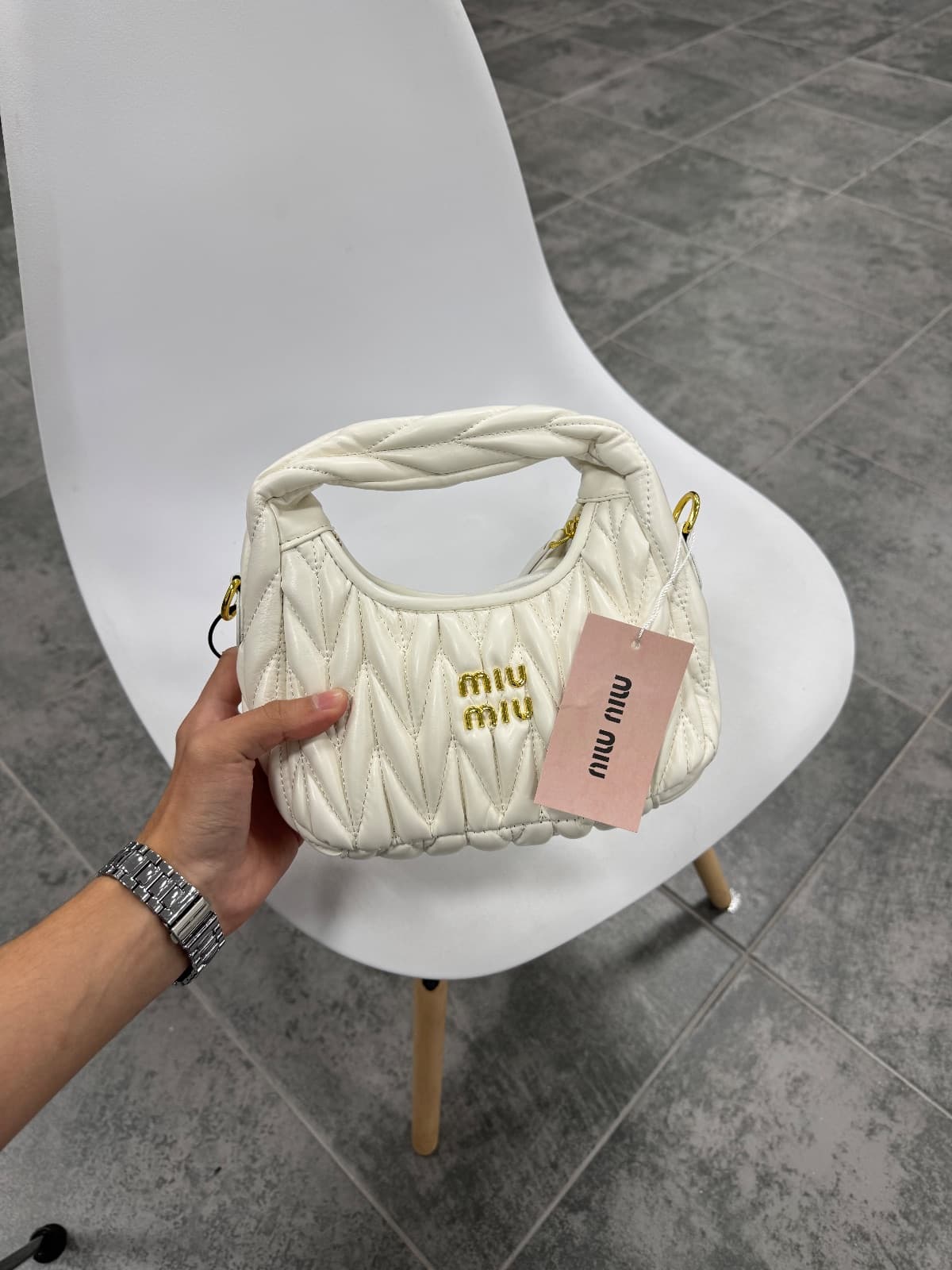 Miu Miu Wander Matelassé Hobo Bag — 1