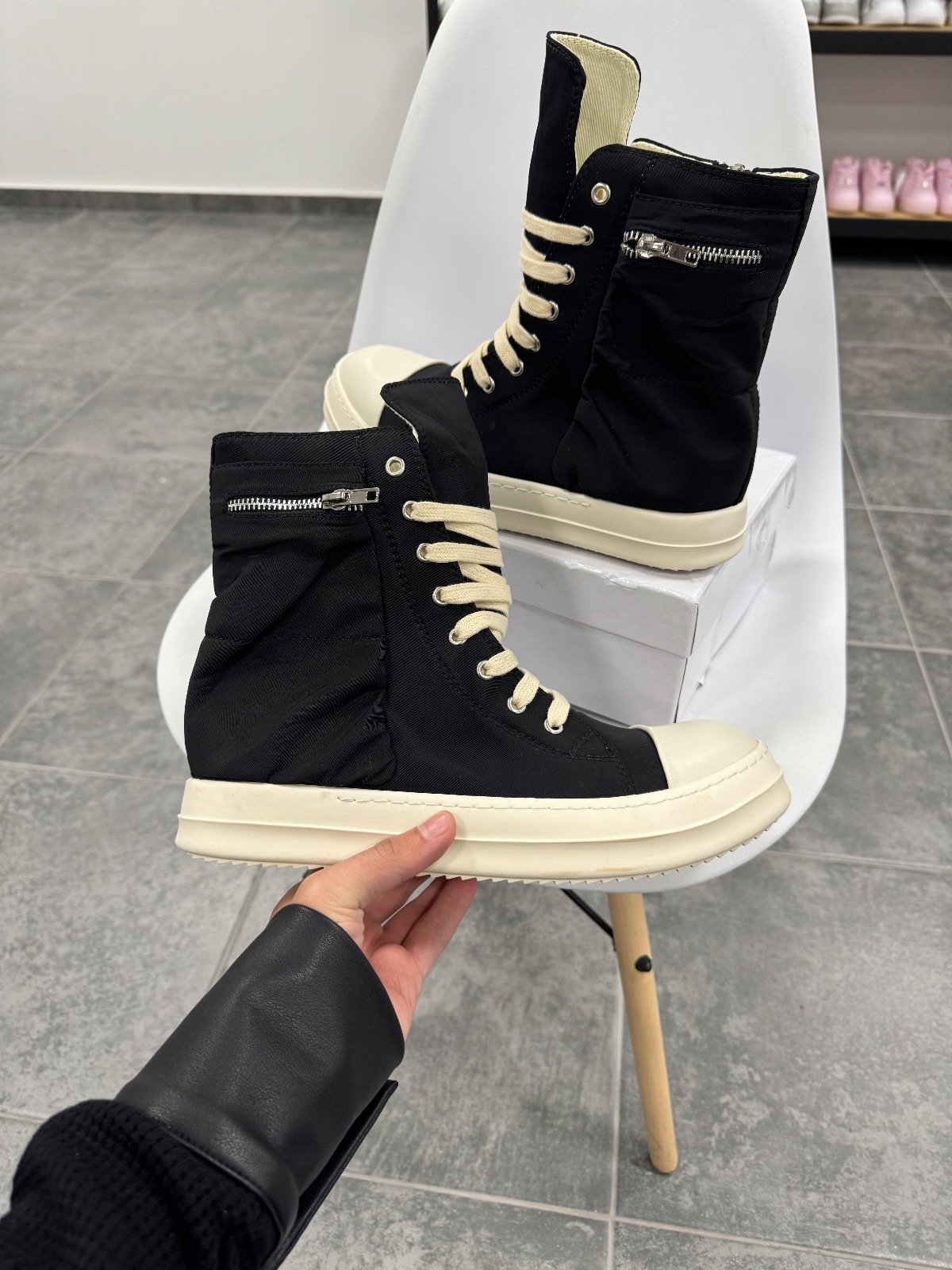 Rick Owens DRKSHDW High Sneaks — 2